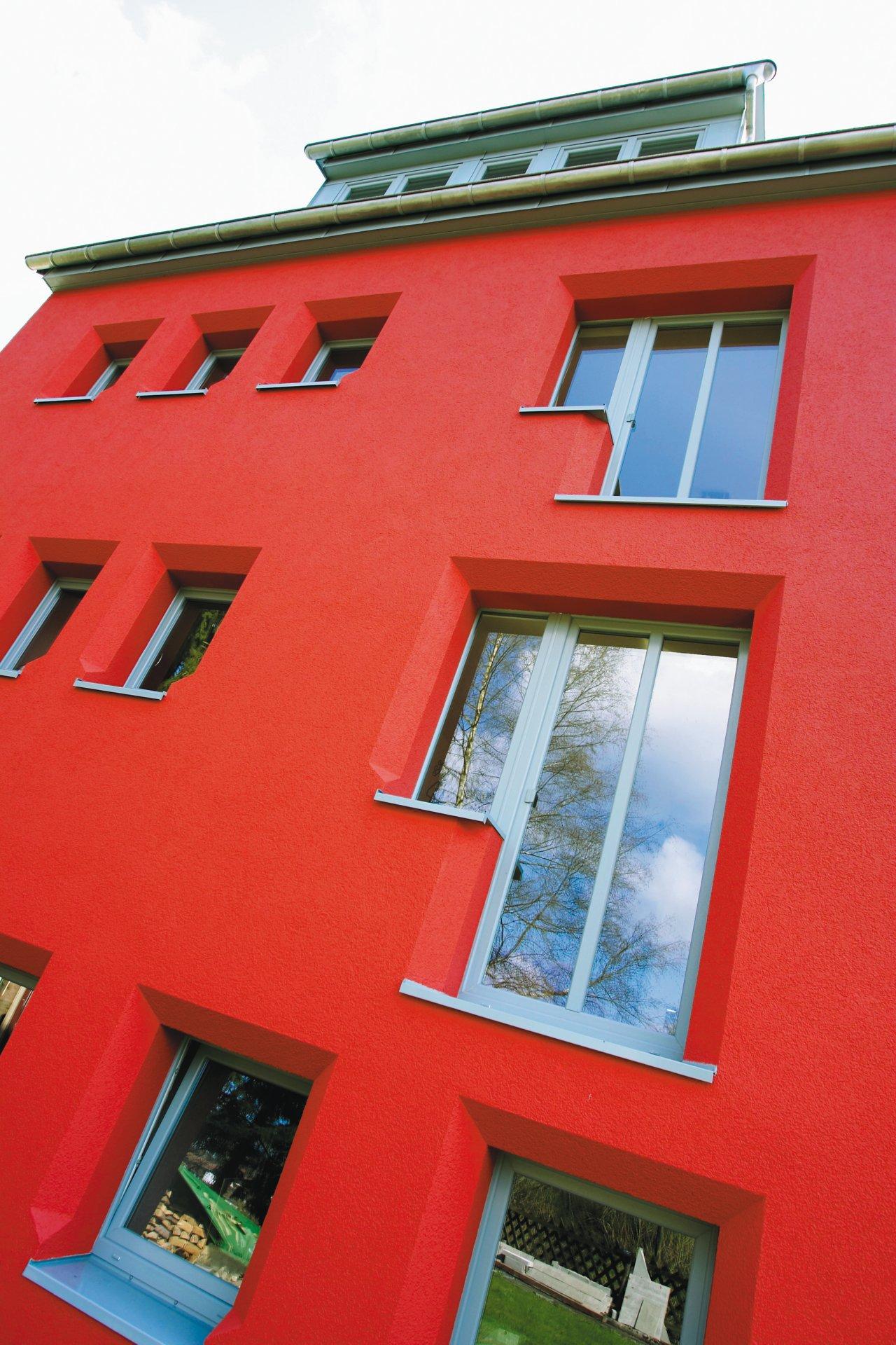 rote Fassade