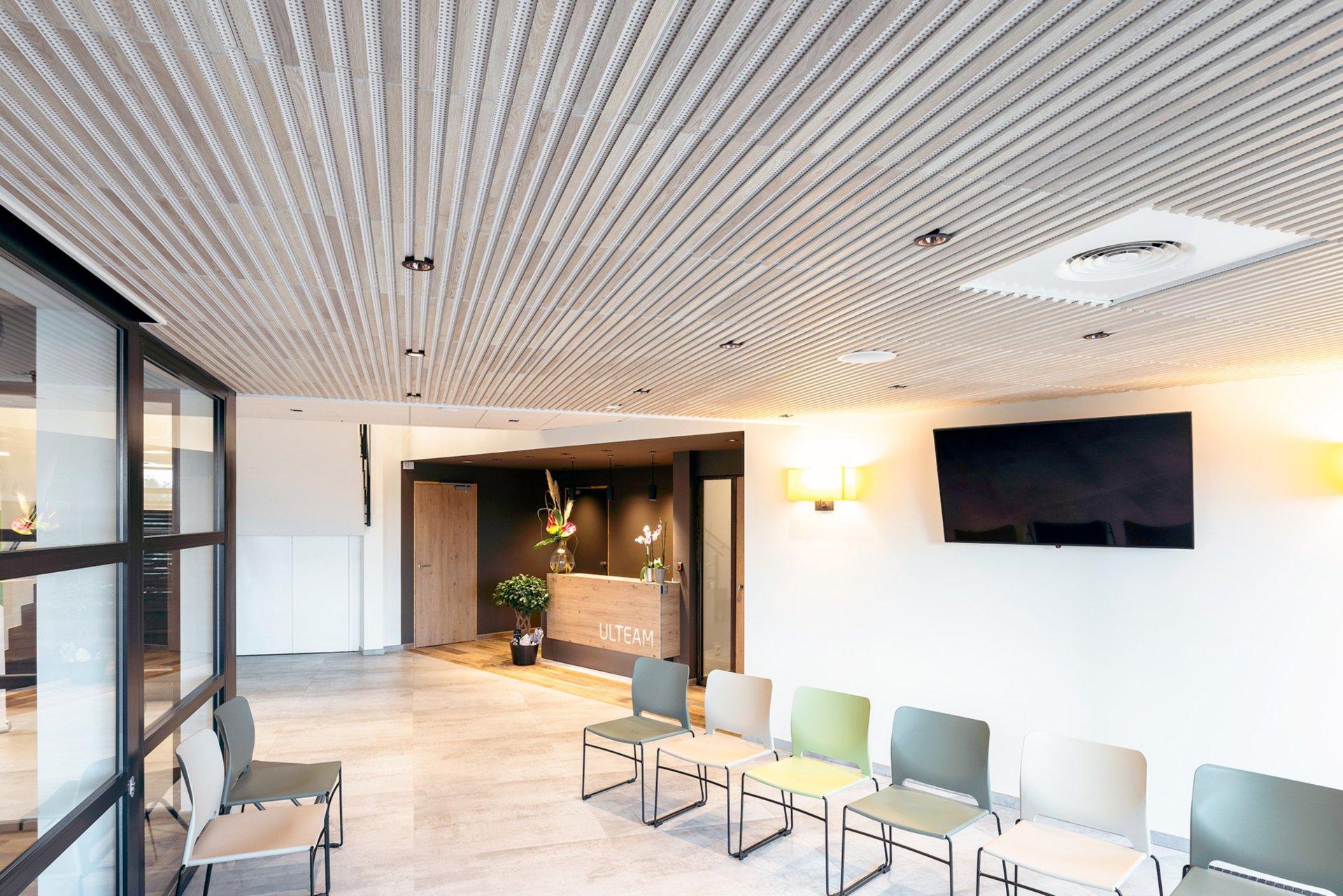 Rold12 acoustic ceiling tiles in clinic