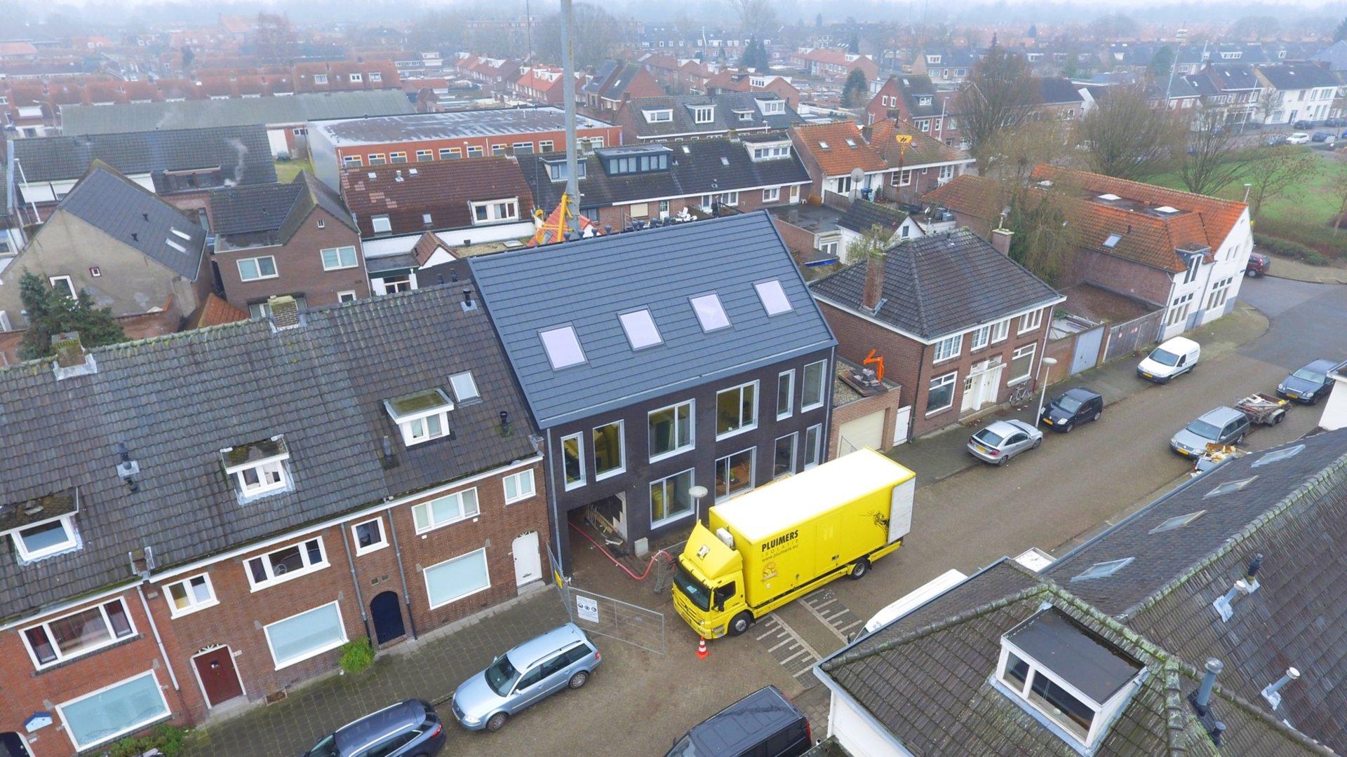 Tussen twee bestaande gebouwen bouwen, isolatie Supafil Cavity XL Eindhoven