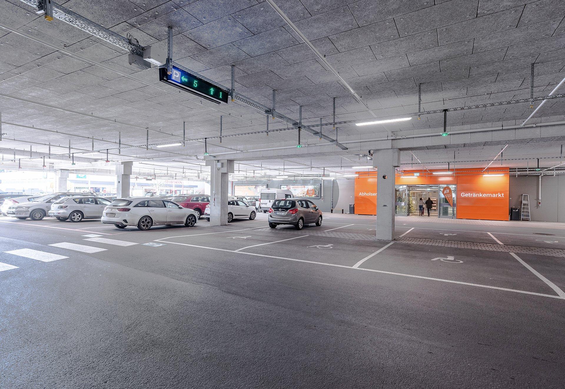 Referenz Globus Eschborn Garage Ansicht innen